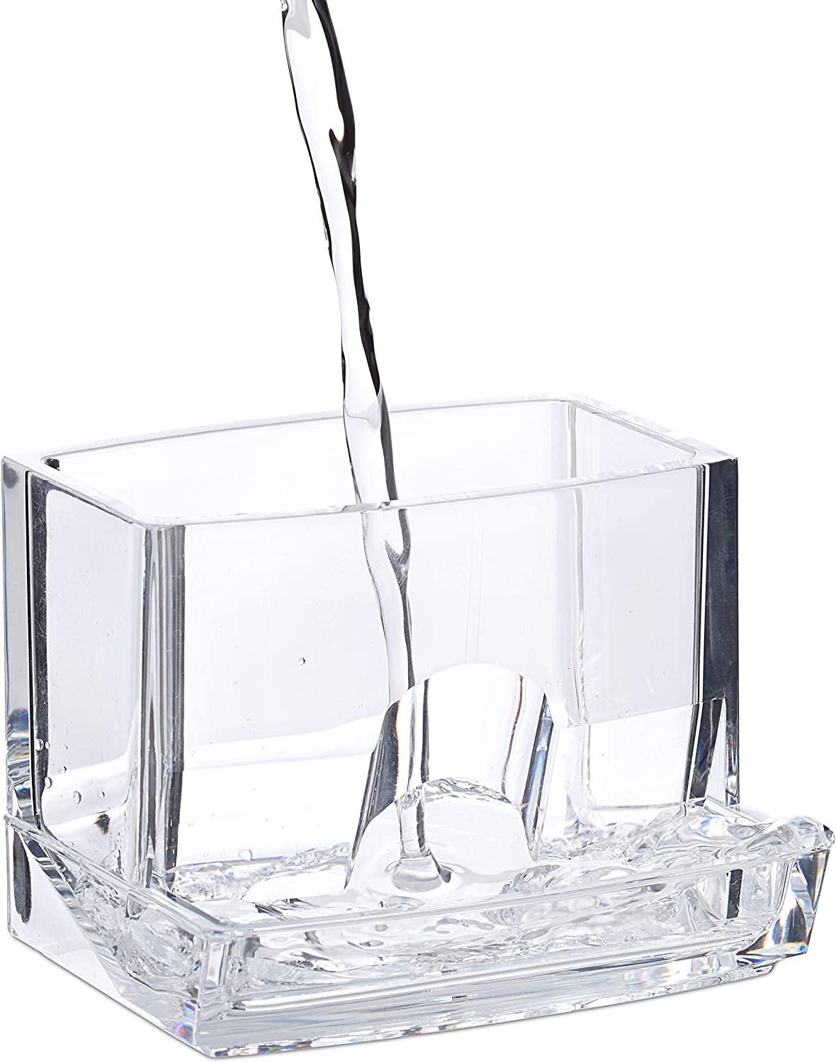 Relaxdays Ακρυλικό Κουτί Αποθήκευσης για Μπατονέτες - Clear - 4052025928681