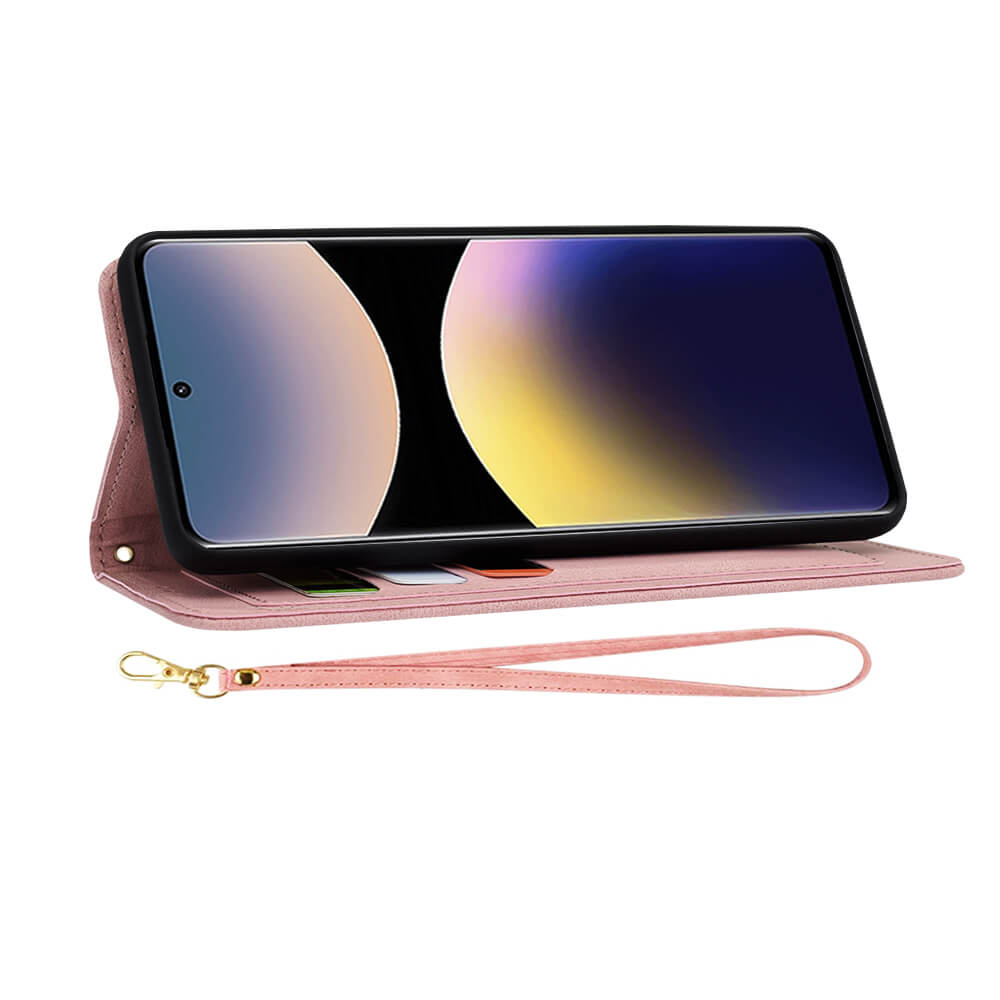 Techsuit Xiaomi Redmi Note 14 Pro+ 5G - FlipCraft - Θήκη Πορτοφόλι από Δερματίνη - Sweetheart Pink