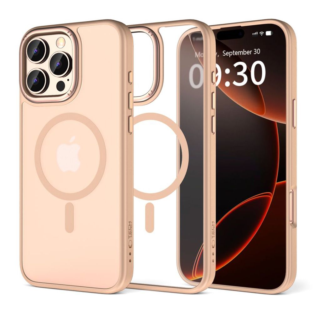 Tech-Protect iPhone 16 Pro Max MagEdge - Σκληρή Θήκη με Πλαίσιο Σιλικόνης και MagSafe - Desert