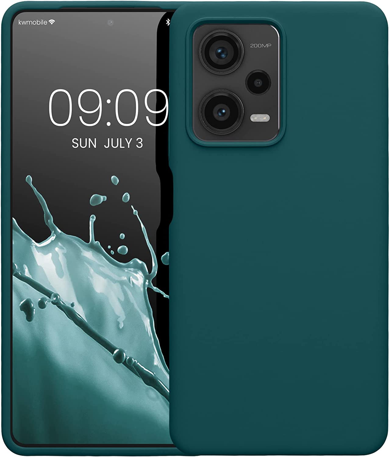 KW Xiaomi Redmi Note 12 Pro+ Θήκη Σιλικόνης Rubberized TPU - Teal Matte - 60691.57