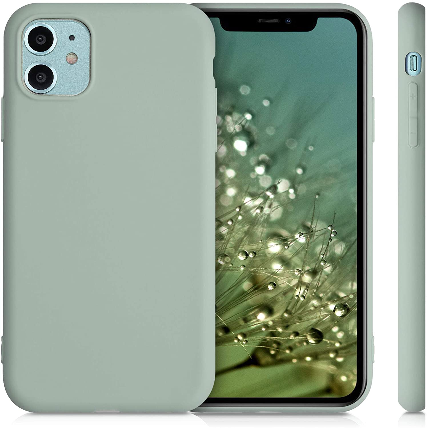 KW iPhone 11 Θήκη Σιλικόνης TPU - Grey Green - 49787.172