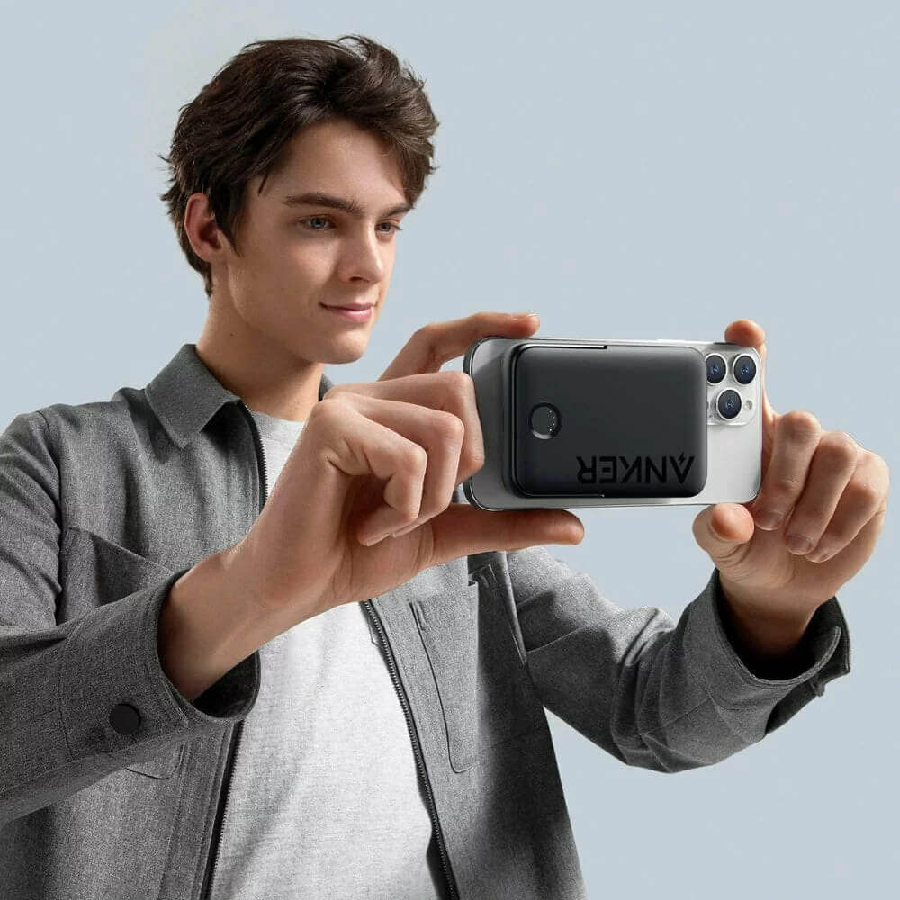 Anker Ασύρματο MagSafe Power Bank 322 - 5000mAh 7.5W με 1 Θύρα Type-C και Σταντ - Black