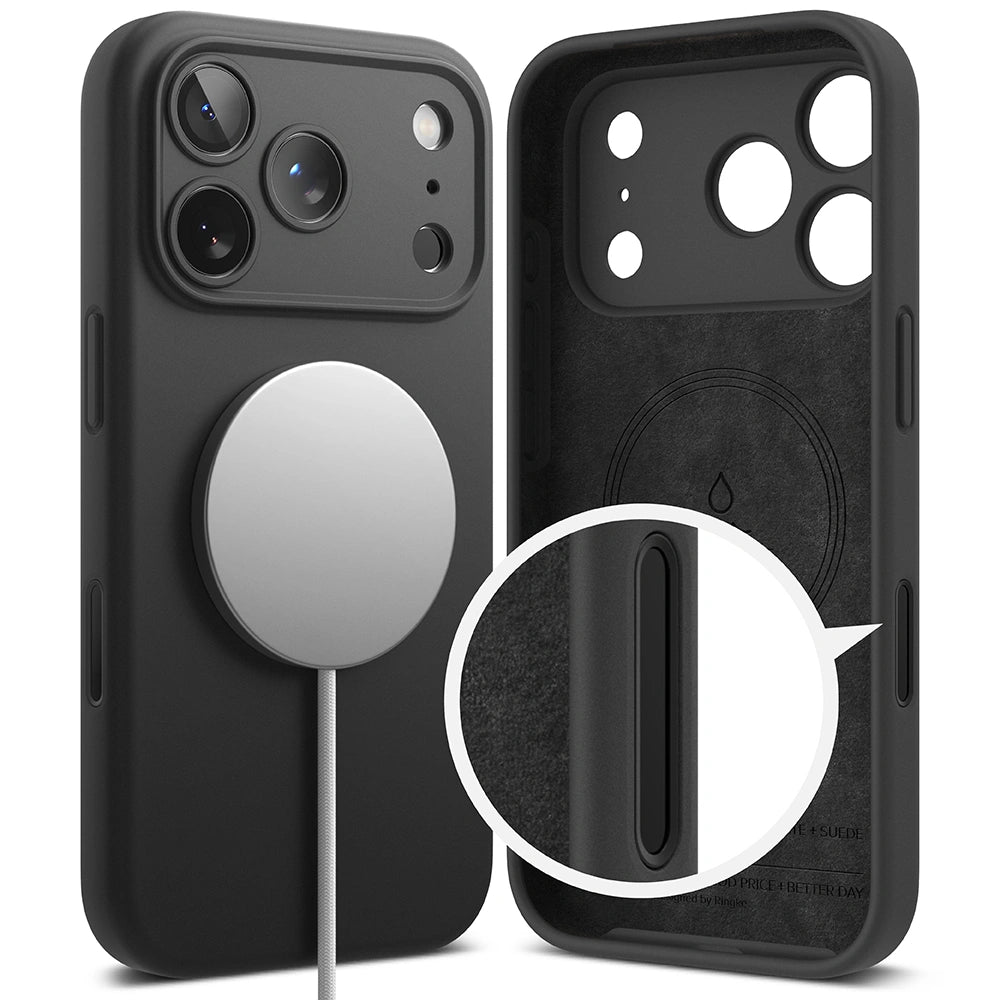 Ringke iPhone 17 Pro - Silicone Magnetic MagSafe - Θήκη Σιλικόνης με MagSafe - Black