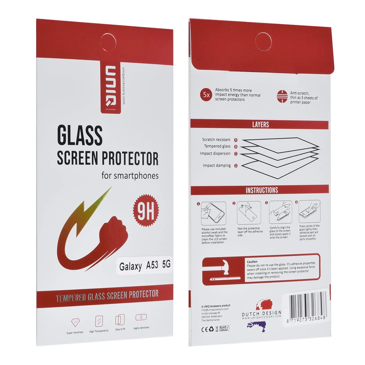 Tuniq Samsung Galaxy A53 5G - Προστασία Οθόνης - Αντιχαρακτικό Γυαλί / Tempered Glass - Διάφανο