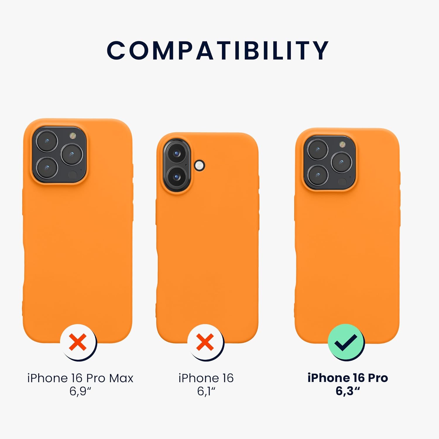 KW iPhone 16 Pro Λεπτή Θήκη Σιλικόνης TPU - Fruity Orange