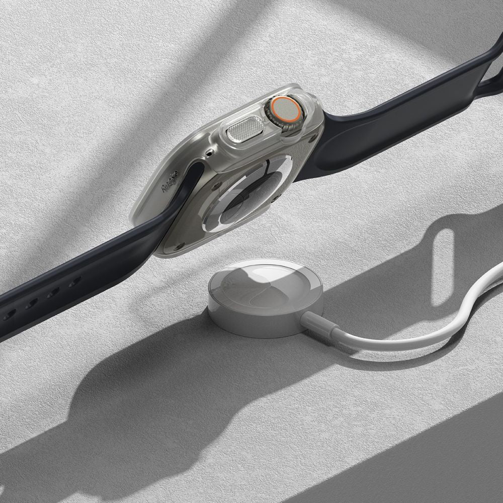 Ringke Θήκη Apple Watch Ultra (1/2/3) - 49mm Slim - 2 Τεμάχια - Διάφανη - Alpine Ημιδιάφανη