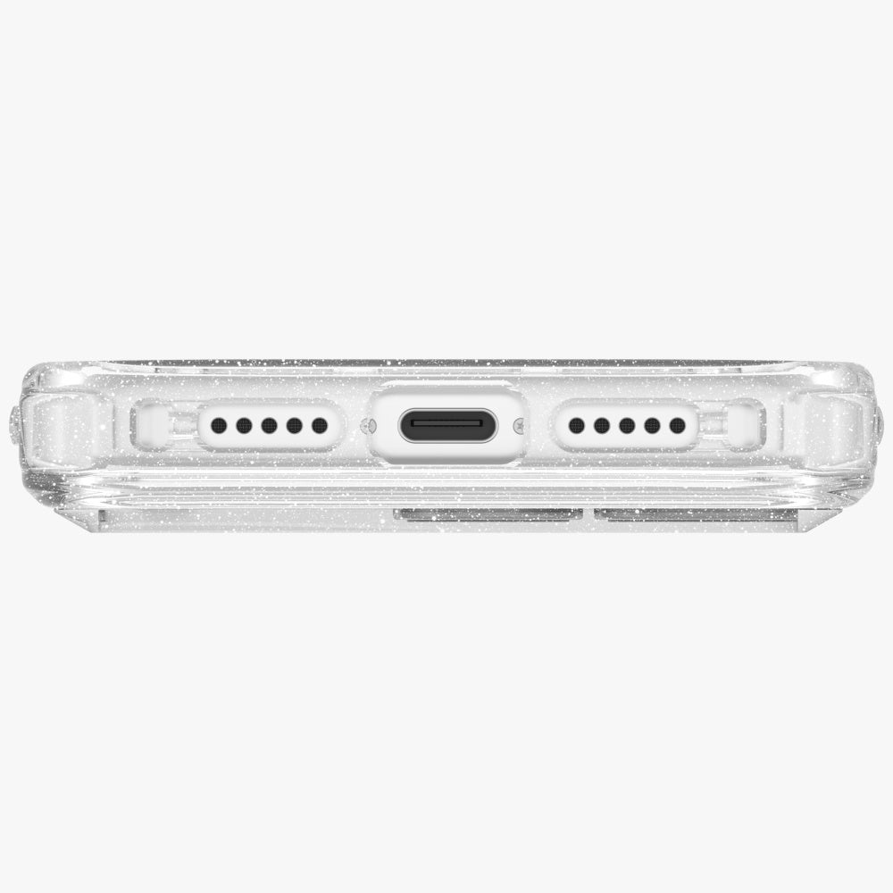 Uniq iPhone 17 Pro - LifePro Xtreme Magclick - Σκληρή Θήκη με Πλαίσιο Σιλικόνης και MagSafe - Clear / Glitter