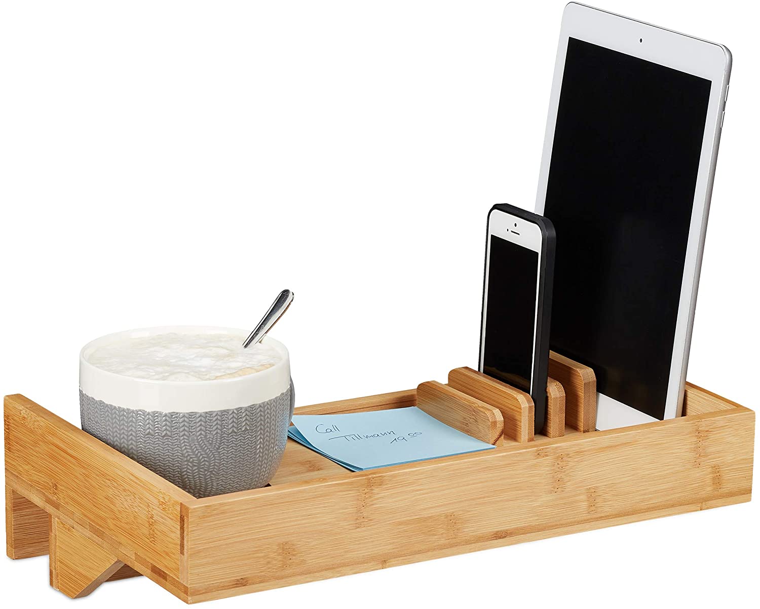 Relaxdays Κρεμαστό Κομοδίνο από Μπαμπού - Natural - 4052025227616