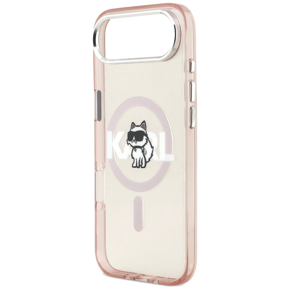 Karl Lagerfeld iPhone Air - IML Choupette Sketch Logo MagSafe - Σκληρή Θήκη με Πλαίσιο Σιλικόνης - Pink - KLHMP17MHGCHGKBP