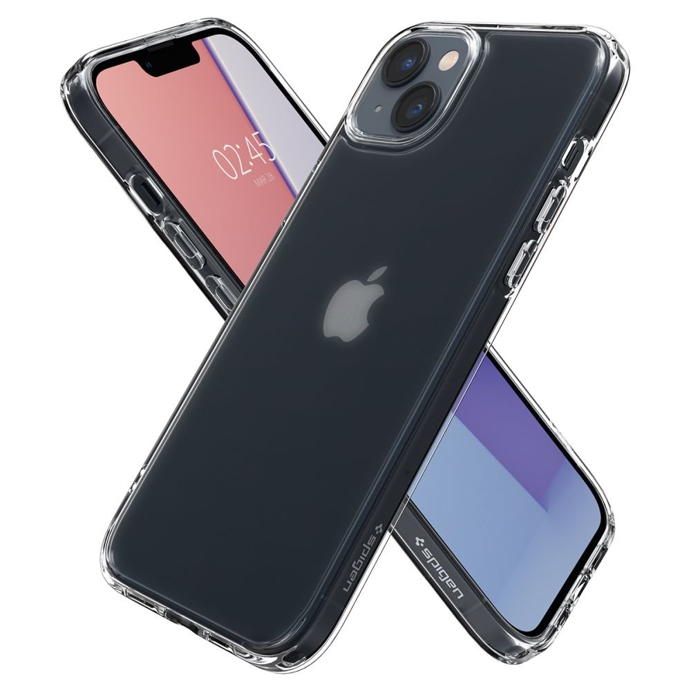 Spigen iPhone 14 Plus / iPhone 15 Plus Ultra Hybrid Σκληρή Θήκη με Πλαίσιο Σιλικόνης - Frost Clear