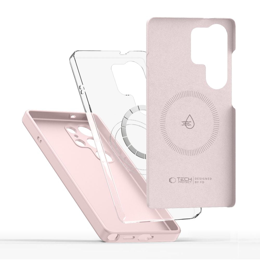 Tech-Protect Samsung Galaxy S25 Ultra Liquid Silicone - MagSafe Θήκη Σιλικόνης TPU - Pink Pearl