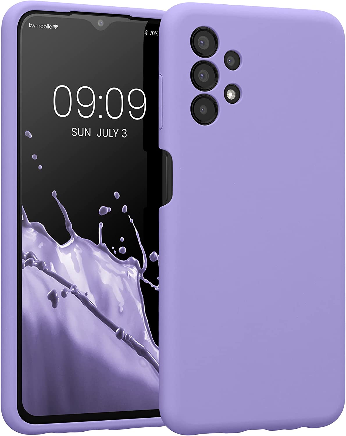 KW Samsung Galaxy A13 4G Θήκη Σιλικόνης Rubberized TPU - Violet Purple - 57832.222