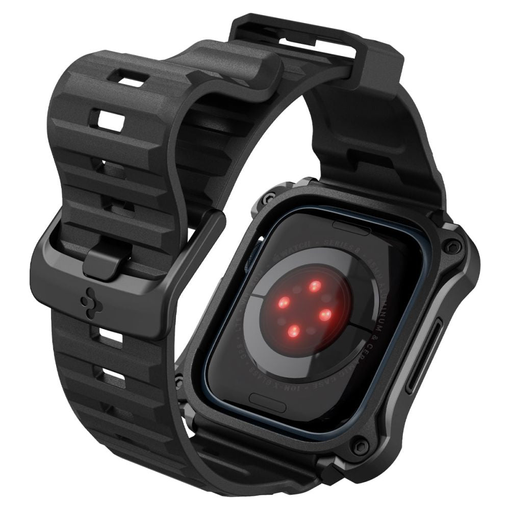 Spigen Λουράκι Apple Watch 7 / 8 45mm Tough Armor Pro με Θήκη Προστασίας - Metal Black