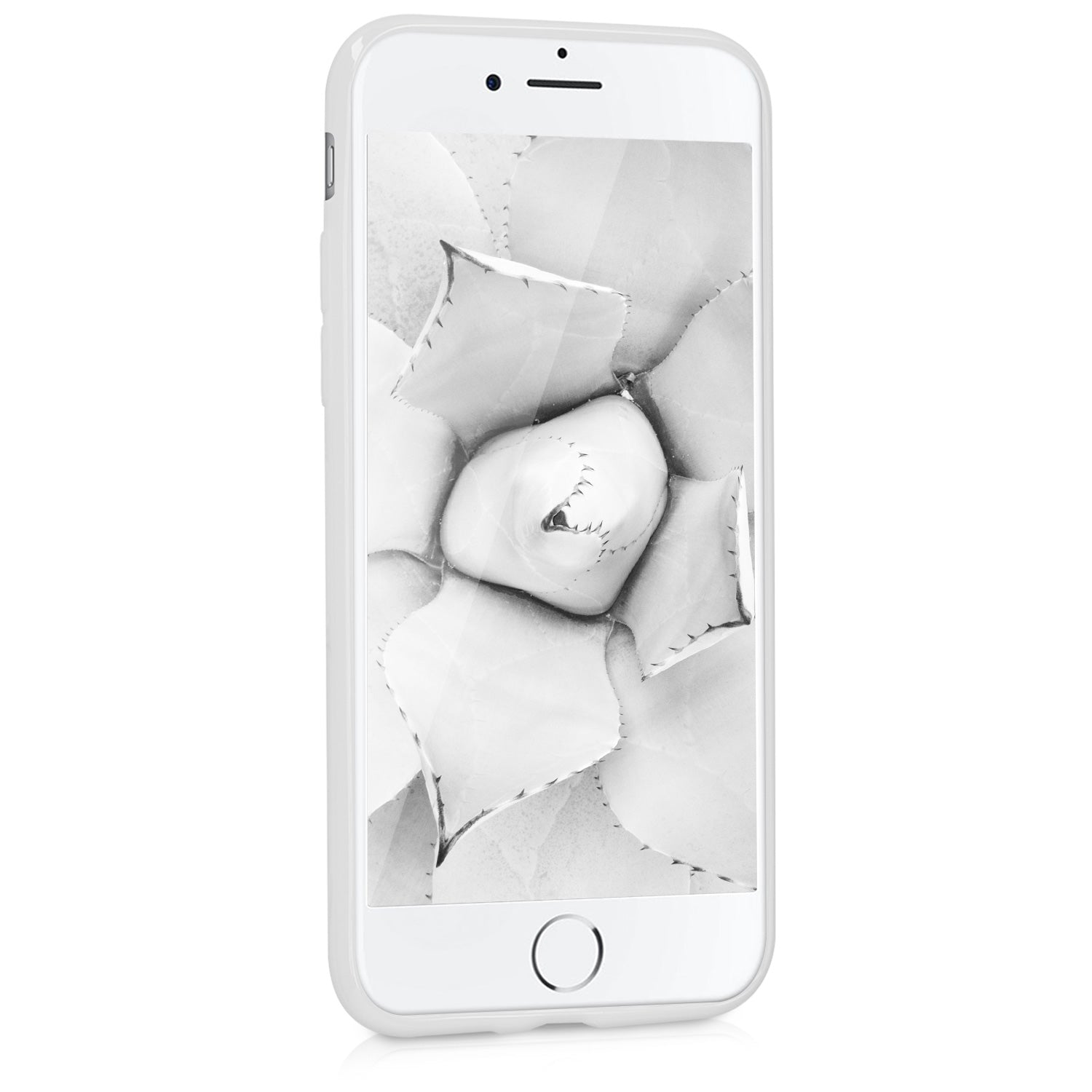 KW iPhone SE 2022 / SE 2020 / 7 / 8 Θήκη Σιλικόνης TPU - White Matt - 39458.48