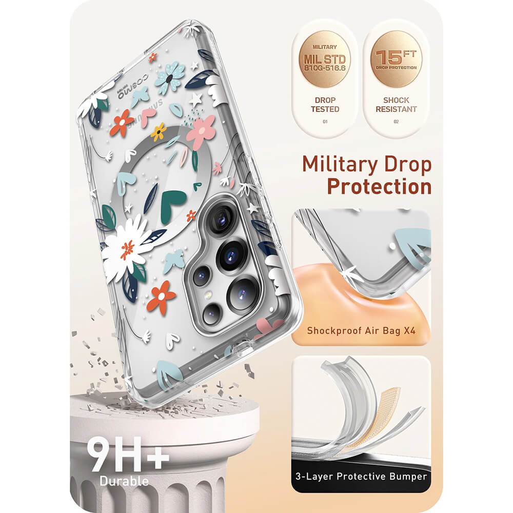 i-Blason Samsung Galaxy S25 Ultra Cosmo Mag Σκληρή Θήκη με Προστασία Οθόνης και Magsafe - Paint