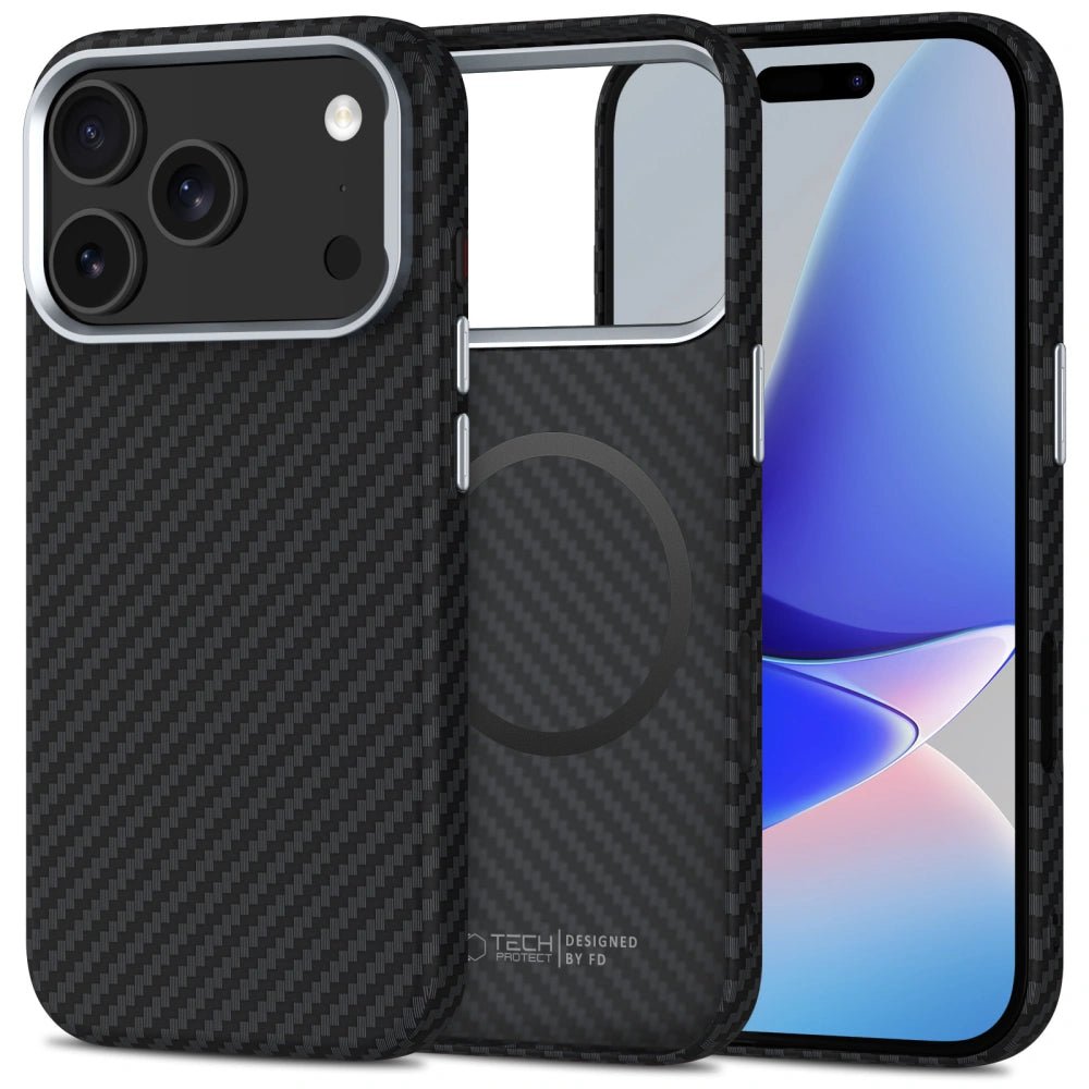 Tech - Protect iPhone 17 Pro Max - Ion Carbon MagSafe - Σκληρή Θήκη με MagSafe - Black / Silver