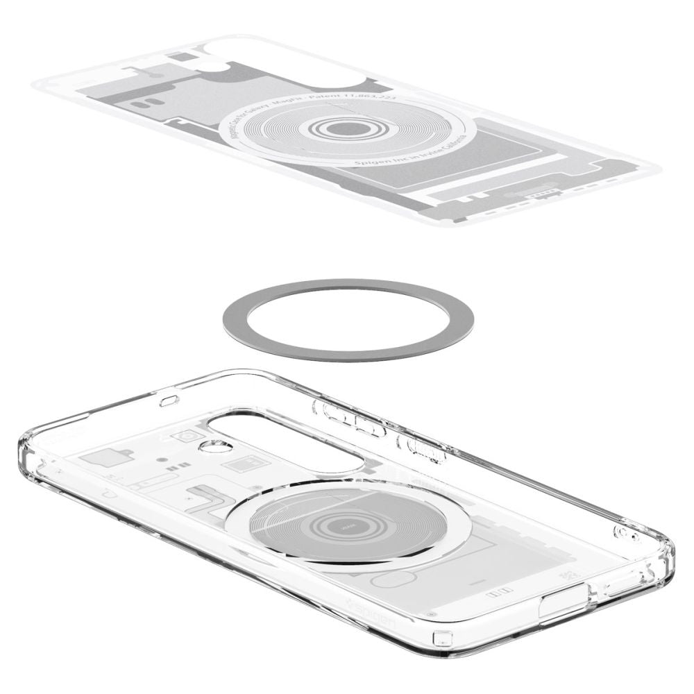 Spigen Samsung Galaxy S25 - Ultra Hybrid Mag - Σκληρή Θήκη με Πλαίσιο Σιλικόνης Και MagSafe - Zero One White