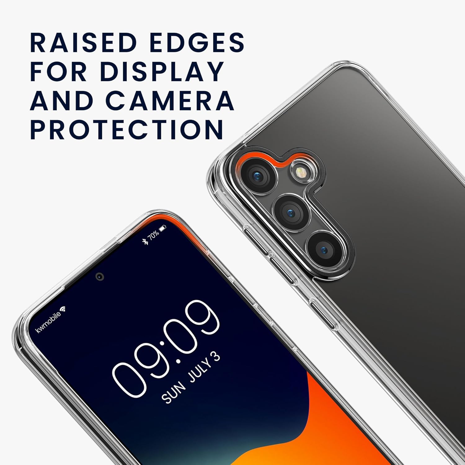 KW Samsung Galaxy S24+ Θήκη Σιλικόνης TPU με Προστασία Κάμερας - Διάφανη