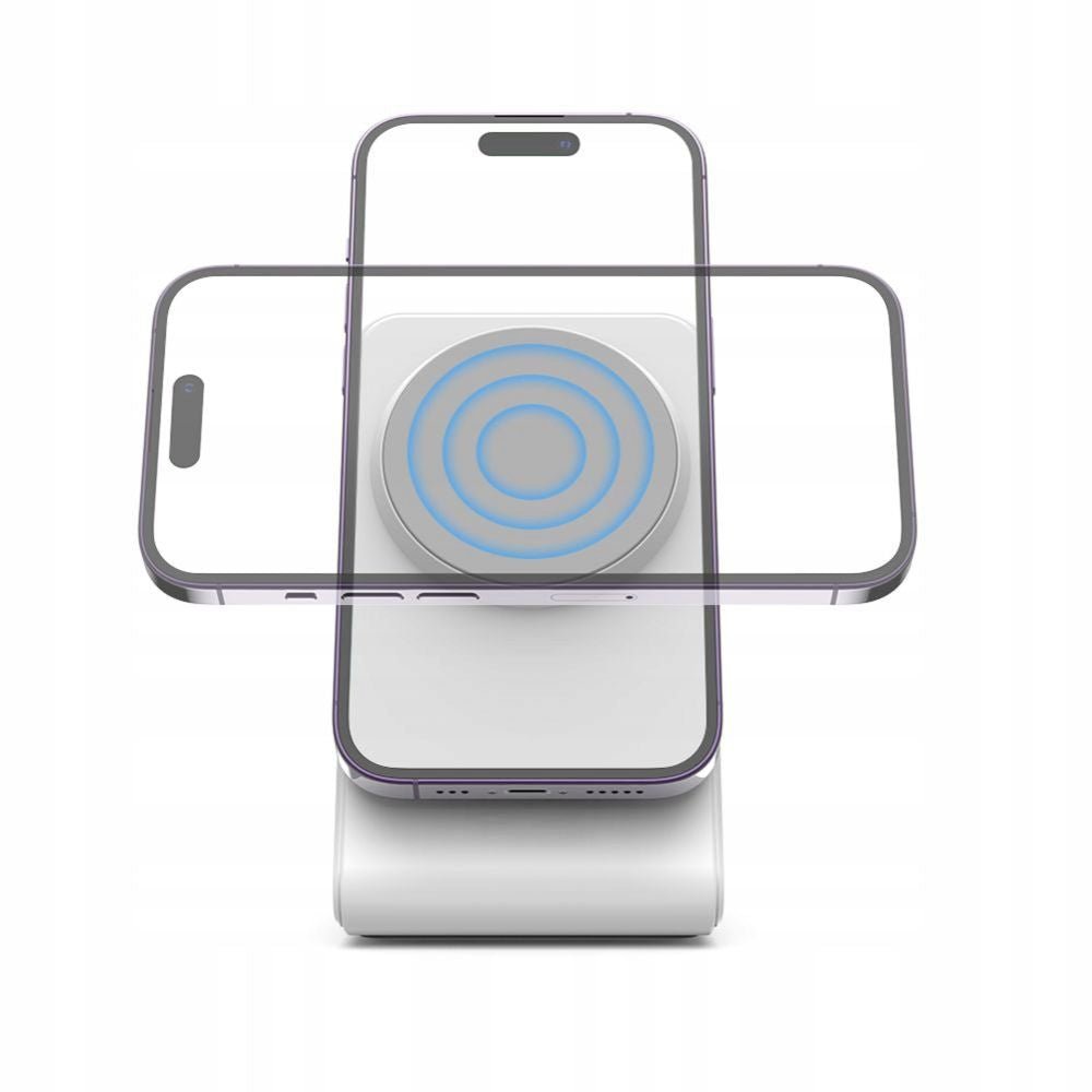 Tech - Protect QI15W - A38 Ασύρματος Φορτιστής MagSafe με Καλώδιο Type - C to Type - C - White