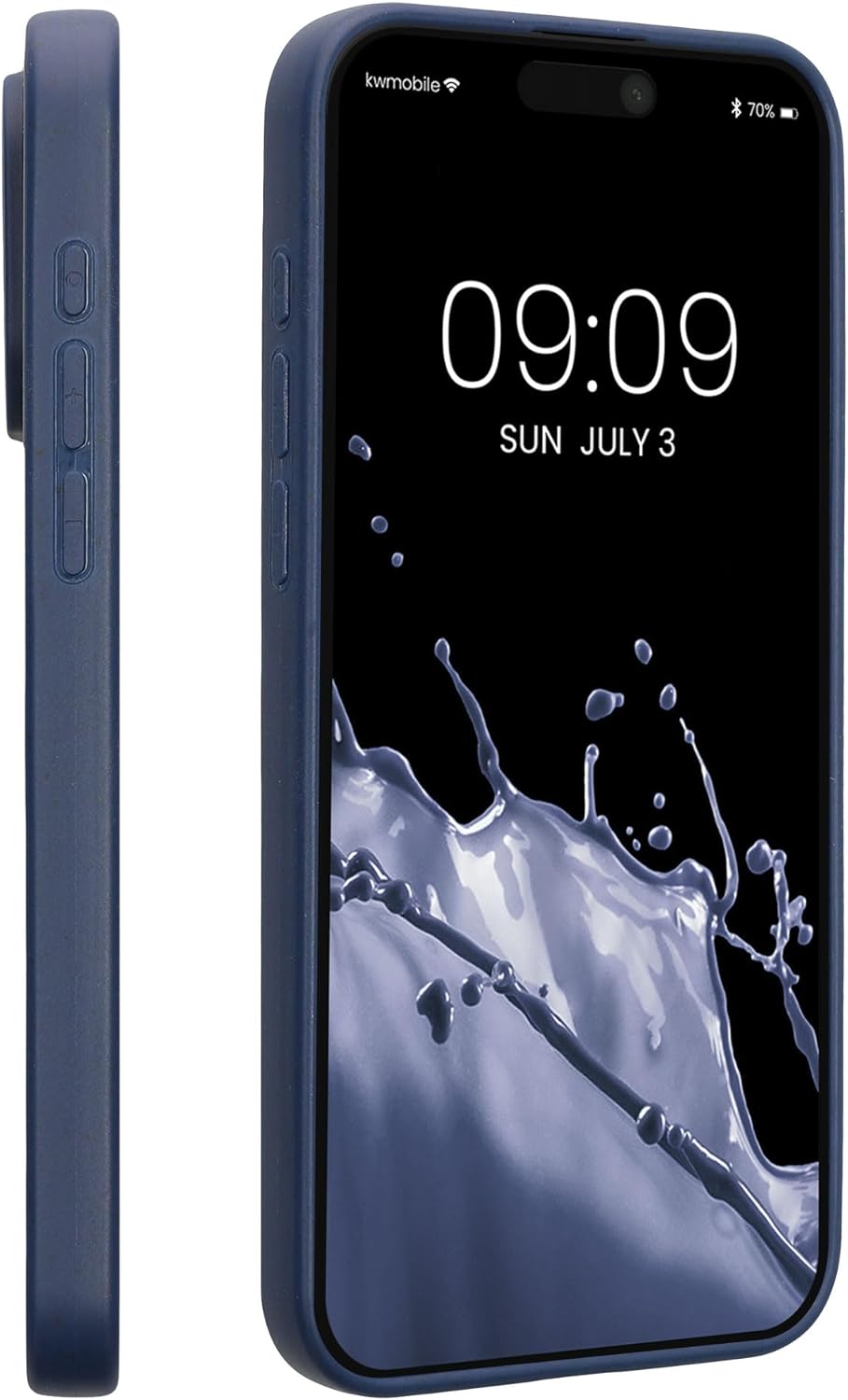 Kalibri iPhone 15 Pro Max Θήκη Σιλικόνης TPU με Ανακυκλώσιμο και Βιοδιασπώμενο Υλικό - Dark Blue