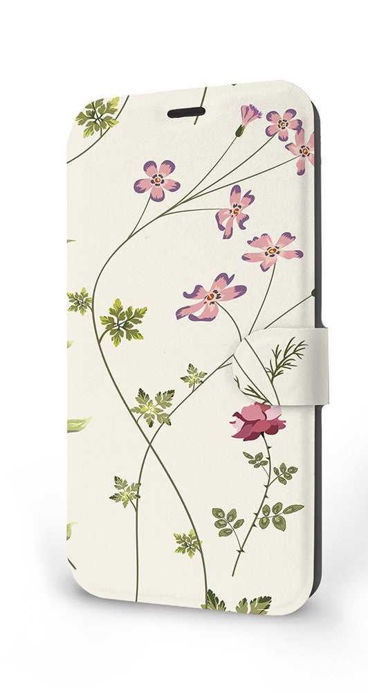 Mobiwear iPhone 14 Pro Θήκη Βιβλίο Slim Flip - Design Field Flowers - MD03S