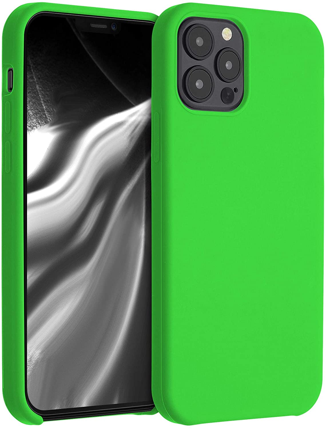 KW iPhone 12 / iPhone 12 Pro Θήκη Σιλικόνης Rubber TPU - Lime Green - 52641.159