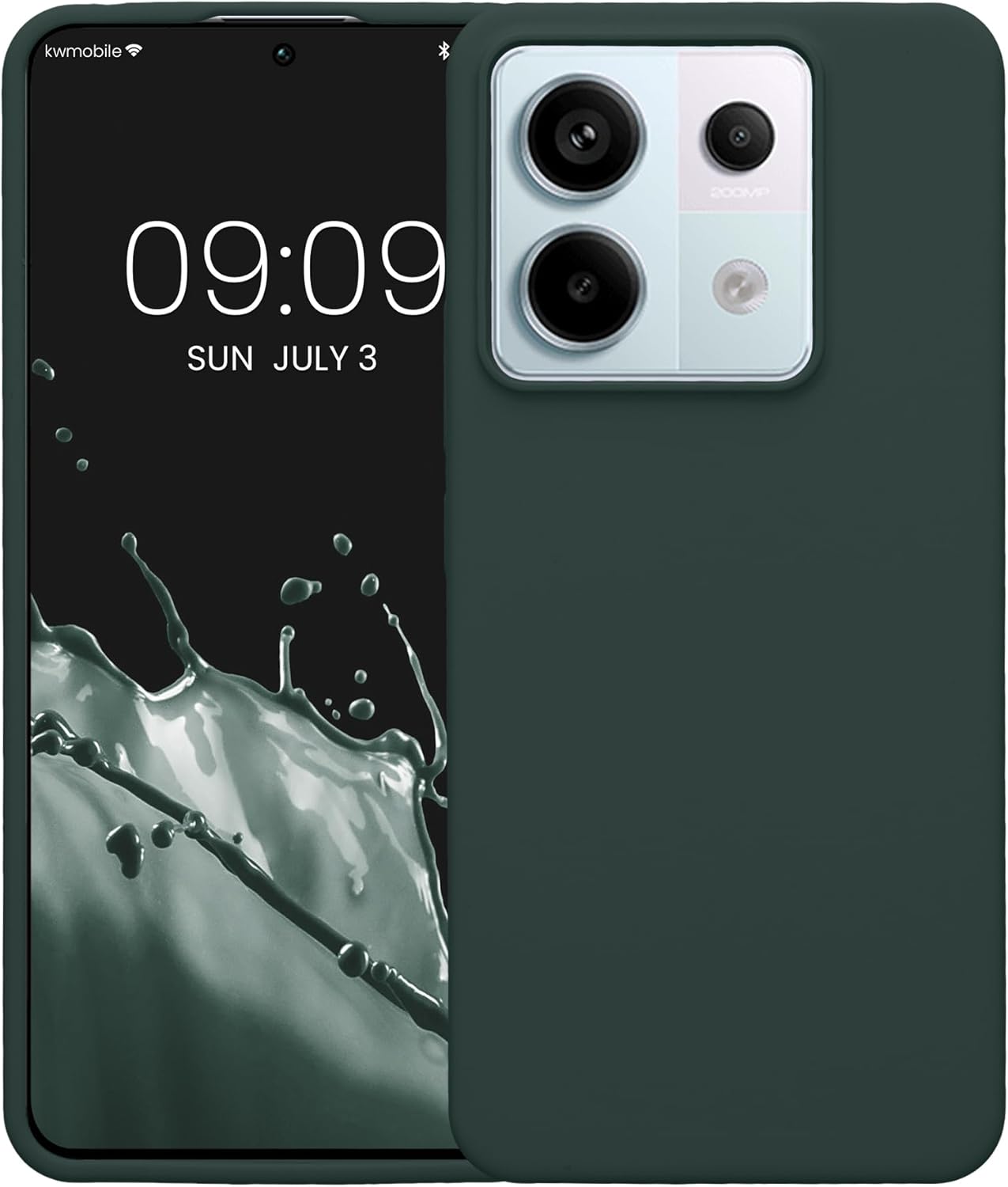 KW Xiaomi Redmi Note 13 Pro 5G / Poco X6 5G Θήκη Σιλικόνης Rubberized TPU - Moss Green