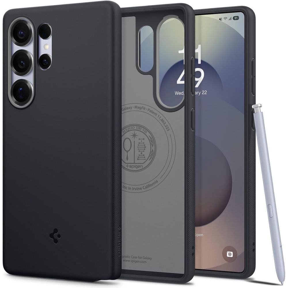 Spigen Samsung Galaxy S25 Ultra - Nano Pop Mag Θήκη Σιλικόνης με MagSafe - Black Sesame