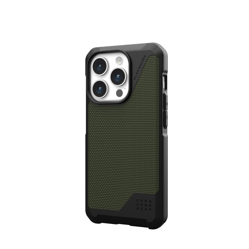 UAG iPhone 15 Pro Metropolis LT Series Σκληρή Θήκη με MagSafe - Kevlar Olive