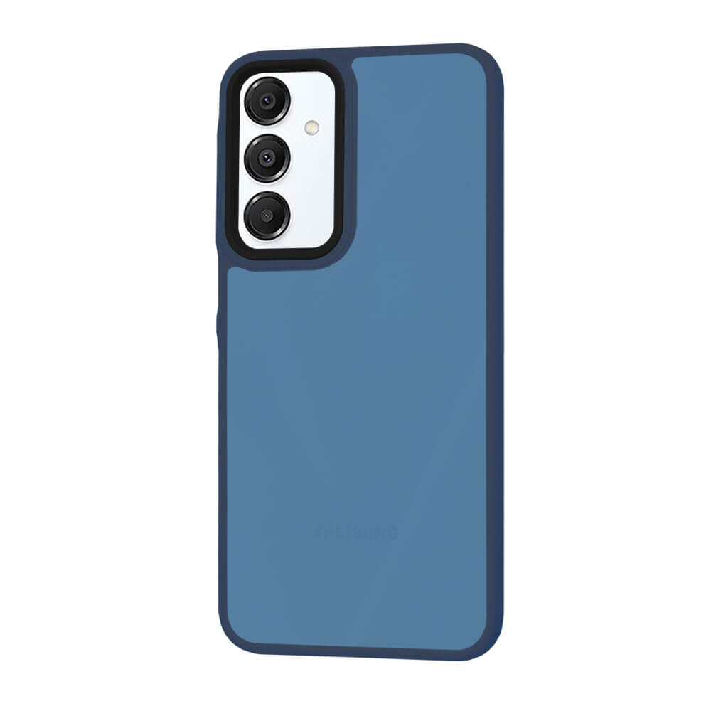 Techsuit Samsung Galaxy A16 4G / A16 5G - HaloFrost Series - Σκληρή Θήκη με Πλαίσιο Σιλικόνης - Deep Blue