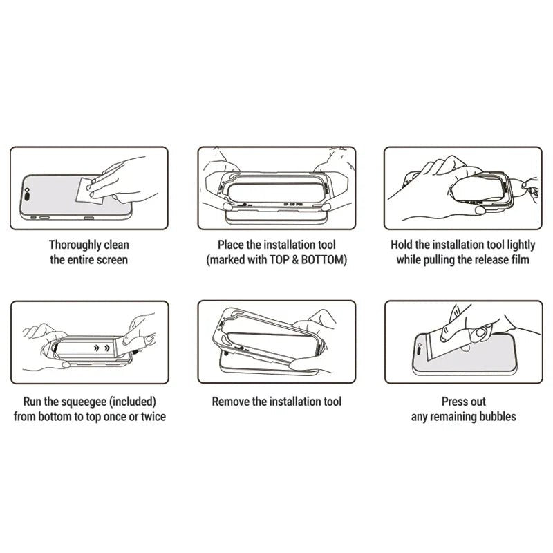 Crong iPhone 16 Pro Max / iPhone 17 Pro Max - EasyShield - Full Screen Αντιχαρακτικό Γυαλί Οθόνης - 2 Τεμάχια - Clear