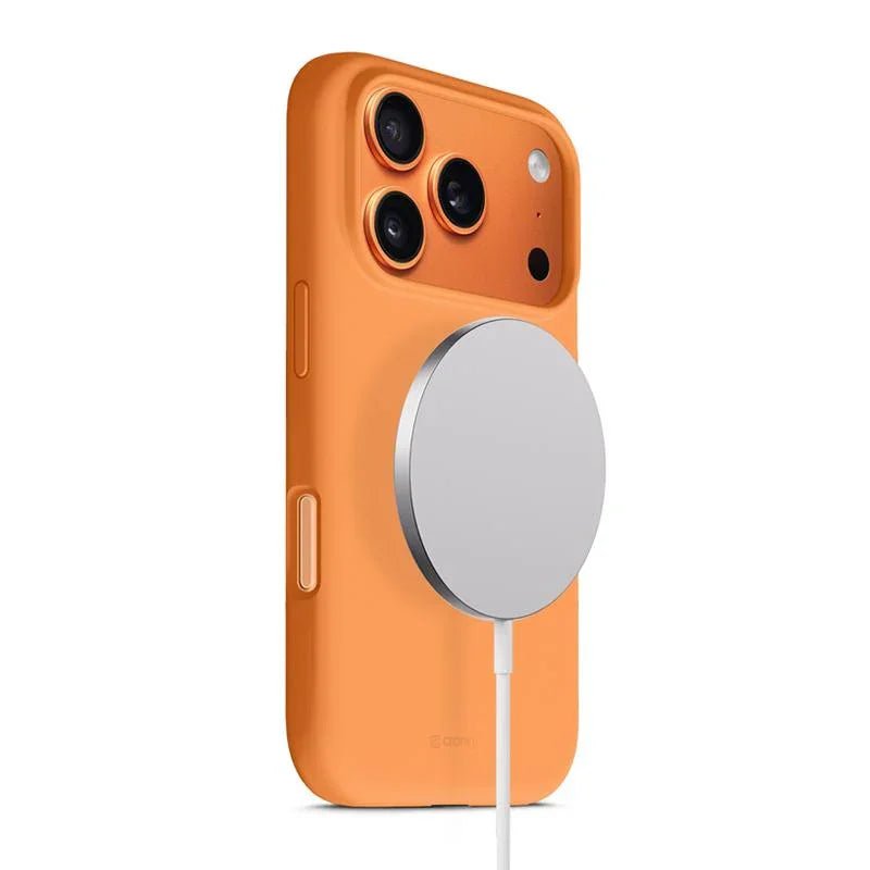 Crong iPhone 17 Pro - Color Cover Magnetic - Θήκη Σιλικόνης με MagSafe - Orange