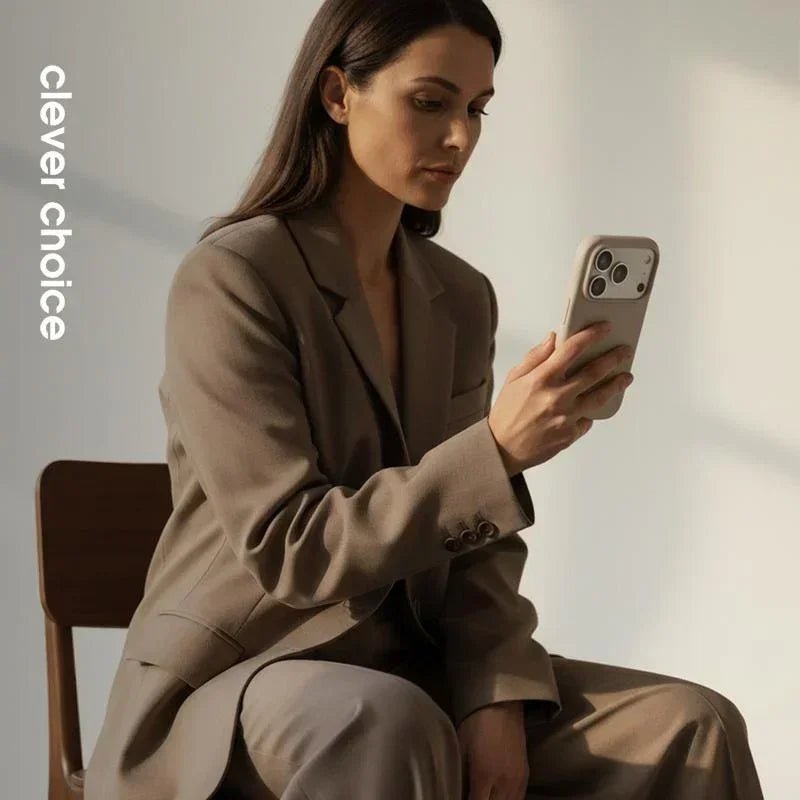 Crong iPhone 17 Pro - Color Cover Magnetic - Θήκη Σιλικόνης με MagSafe - Stone Beige