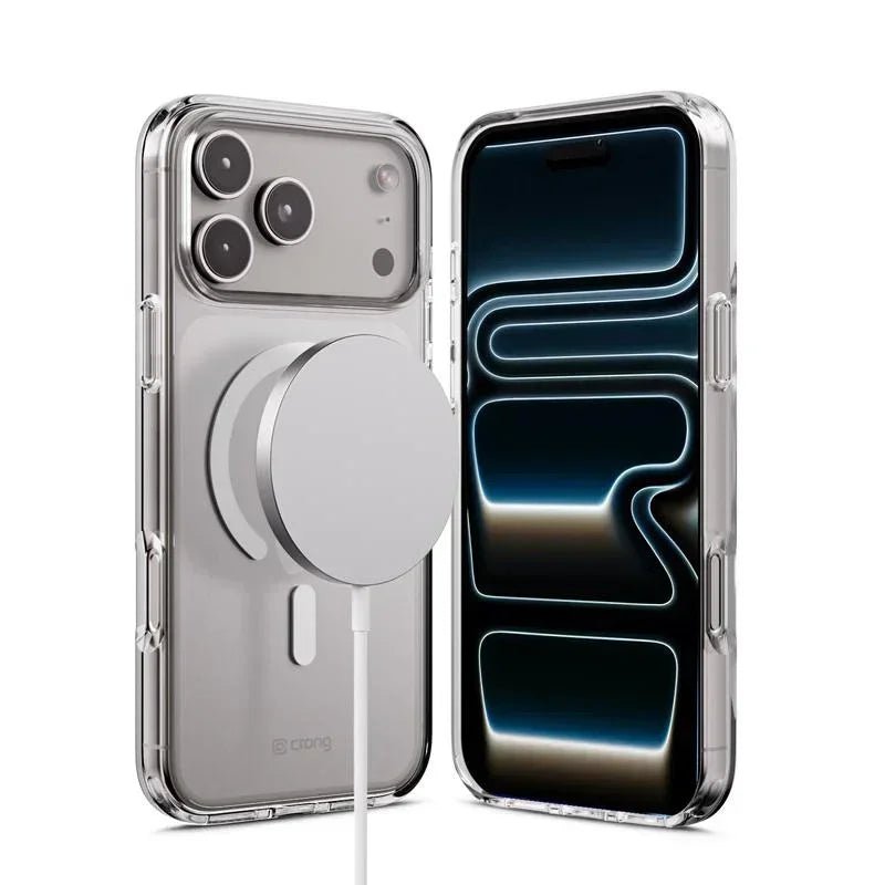 Crong iPhone 17 Pro Max - Clear Mag Cover - Σκληρή Θήκη με Πλαίσιο Σιλικόνης και MagSafe - Clear