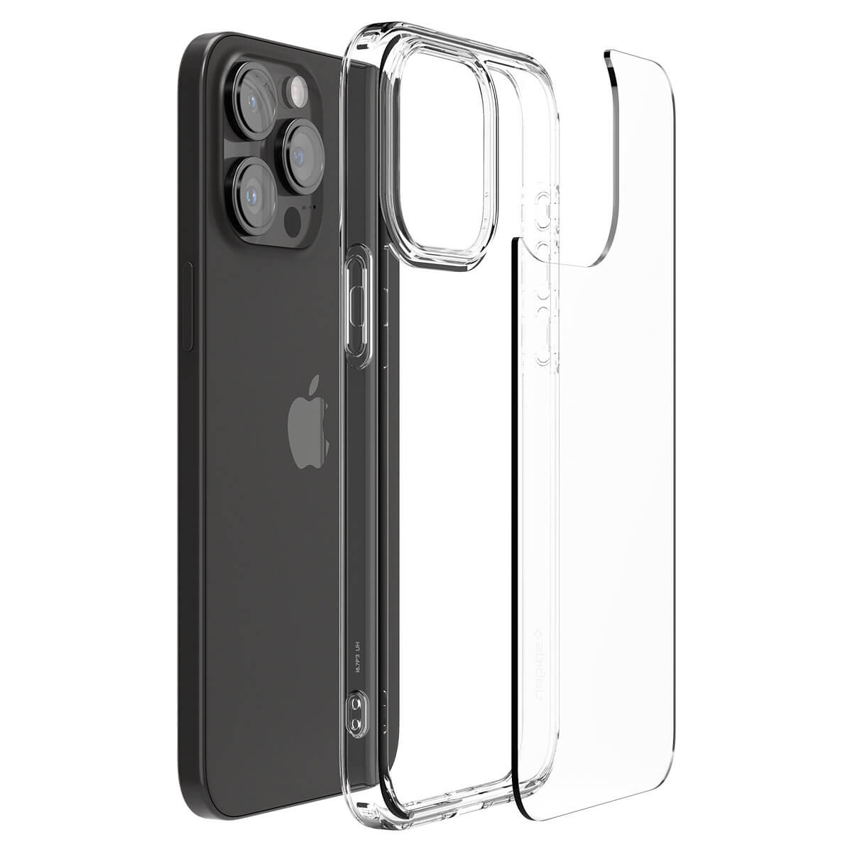 Spigen iPhone 15 Pro Crystal Hybrid Σκληρή Θήκη με Πλαίσιο Σιλικόνης - Crystal Clear