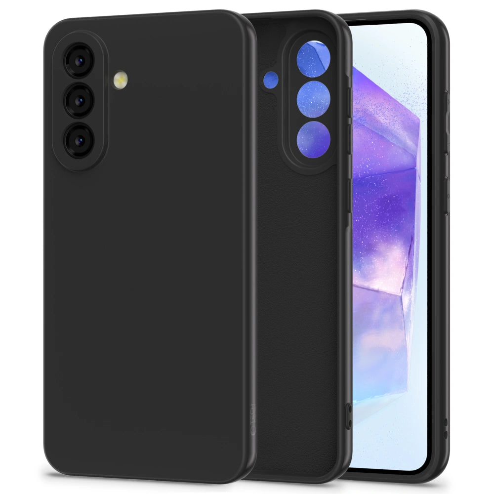 Tech-Protect Samsung Galaxy A56 5G Icon Θήκη Σιλικόνης Rubber TPU - Black