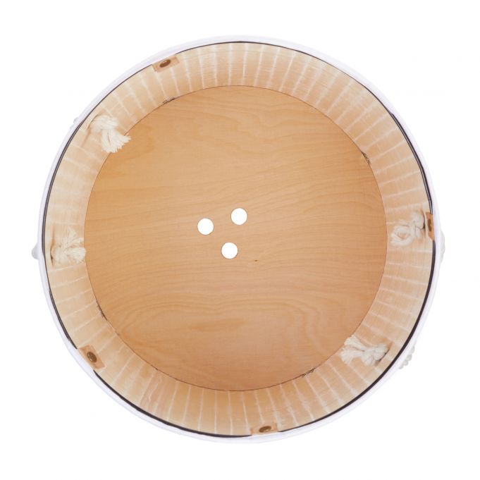 Relaxdays Πτυσσόμενο Στρόγγυλο Καλάθι Απλύτων από Μπαμπού με Καπάκι - White - 4052025972868