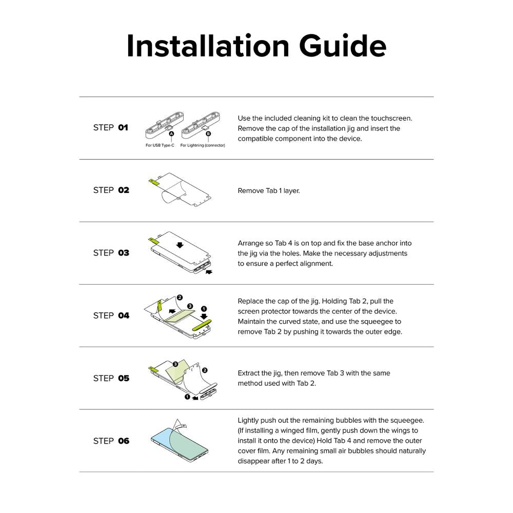Ringke Samsung Galaxy S23 Ultra Dual Easy Full Cover - Προστατευτική Μεμβράνη Οθόνης - 2 Τεμάχια - Διάφανα
