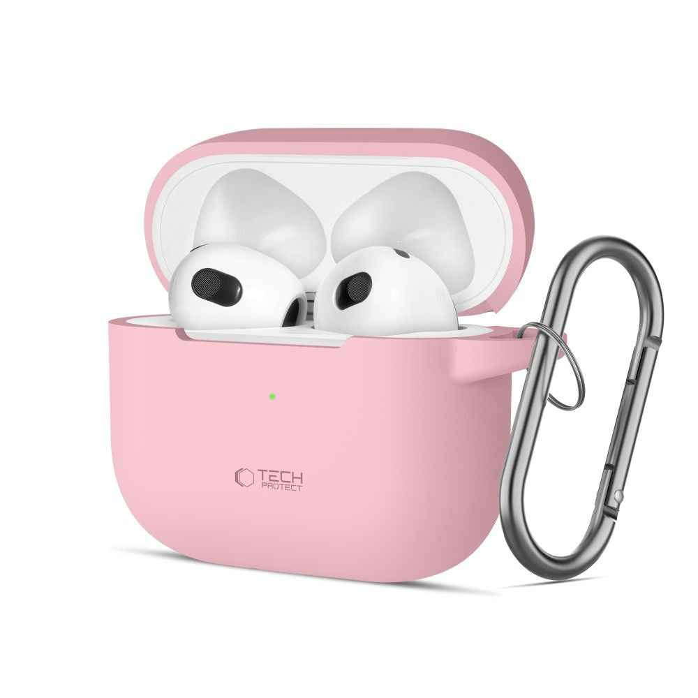 Tech-Protect AirPods 3 Θήκη Σιλικόνης - Silicone Hook - Dusty Pink