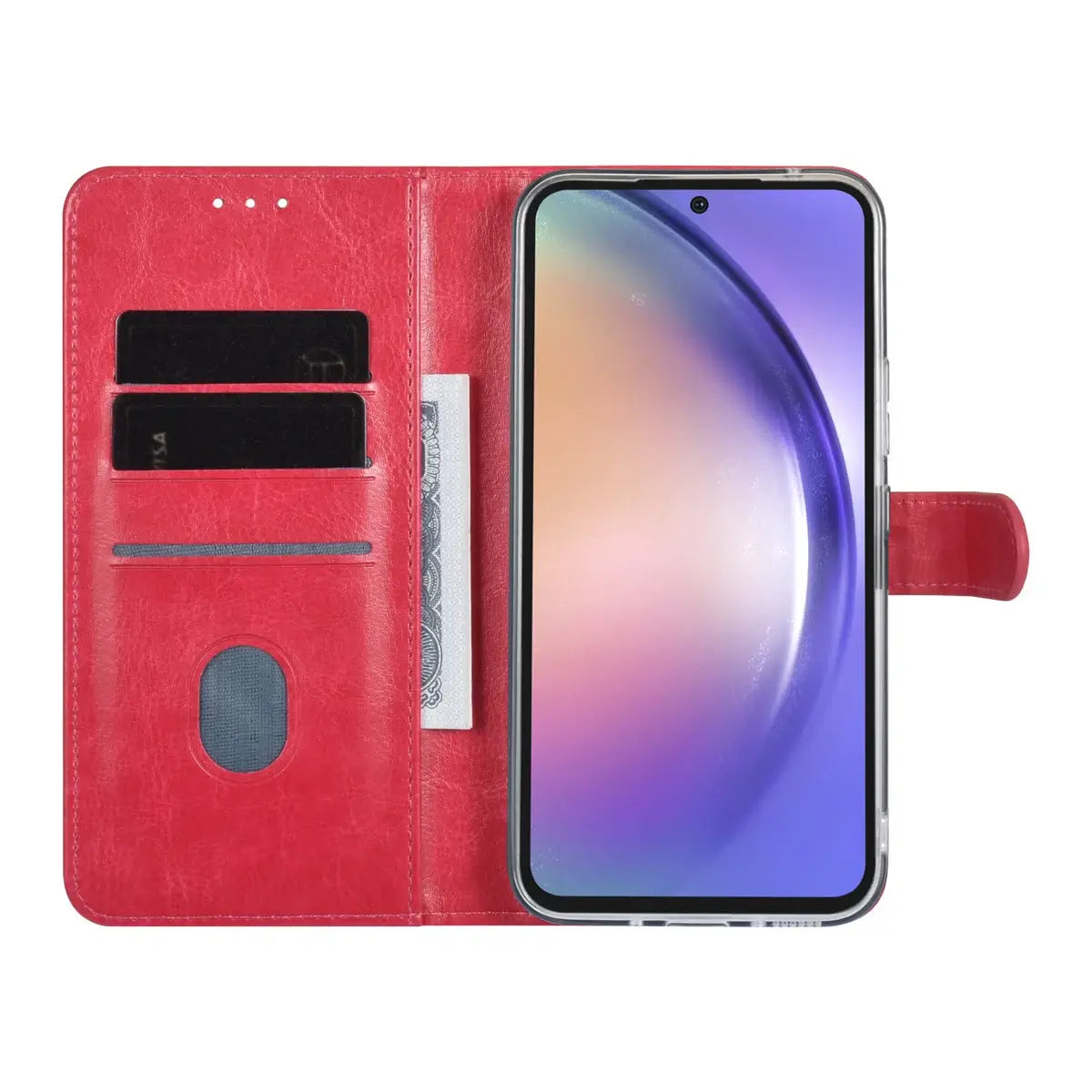 Tuniq Samsung Galaxy A54 5G - Θήκη Πορτοφόλι Stand από Δερματίνη - Ροζ