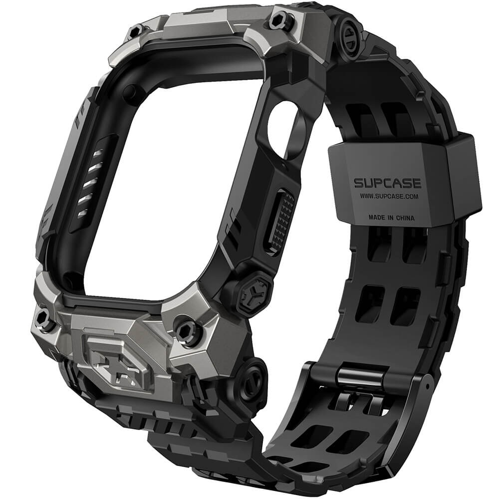 Supcase Λουράκι Apple Watch 10/11 - 46mm Unicorn Beetle Ore Λουράκι με Θήκη Προστασίας - Black