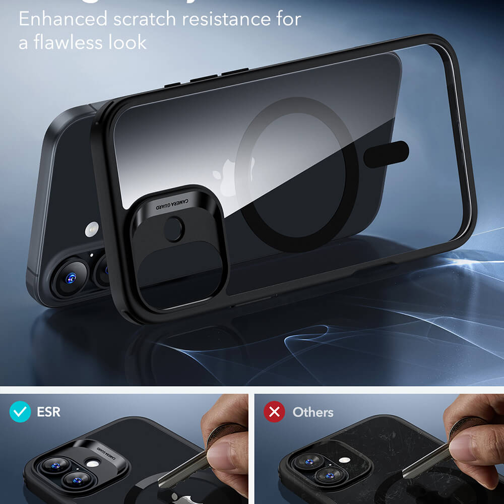 ESR iPhone 16 Plus Classic Hybrid Halolock Σκληρή Θήκη με Πλαίσιο Σιλικόνης και MagSafe - Clear Black