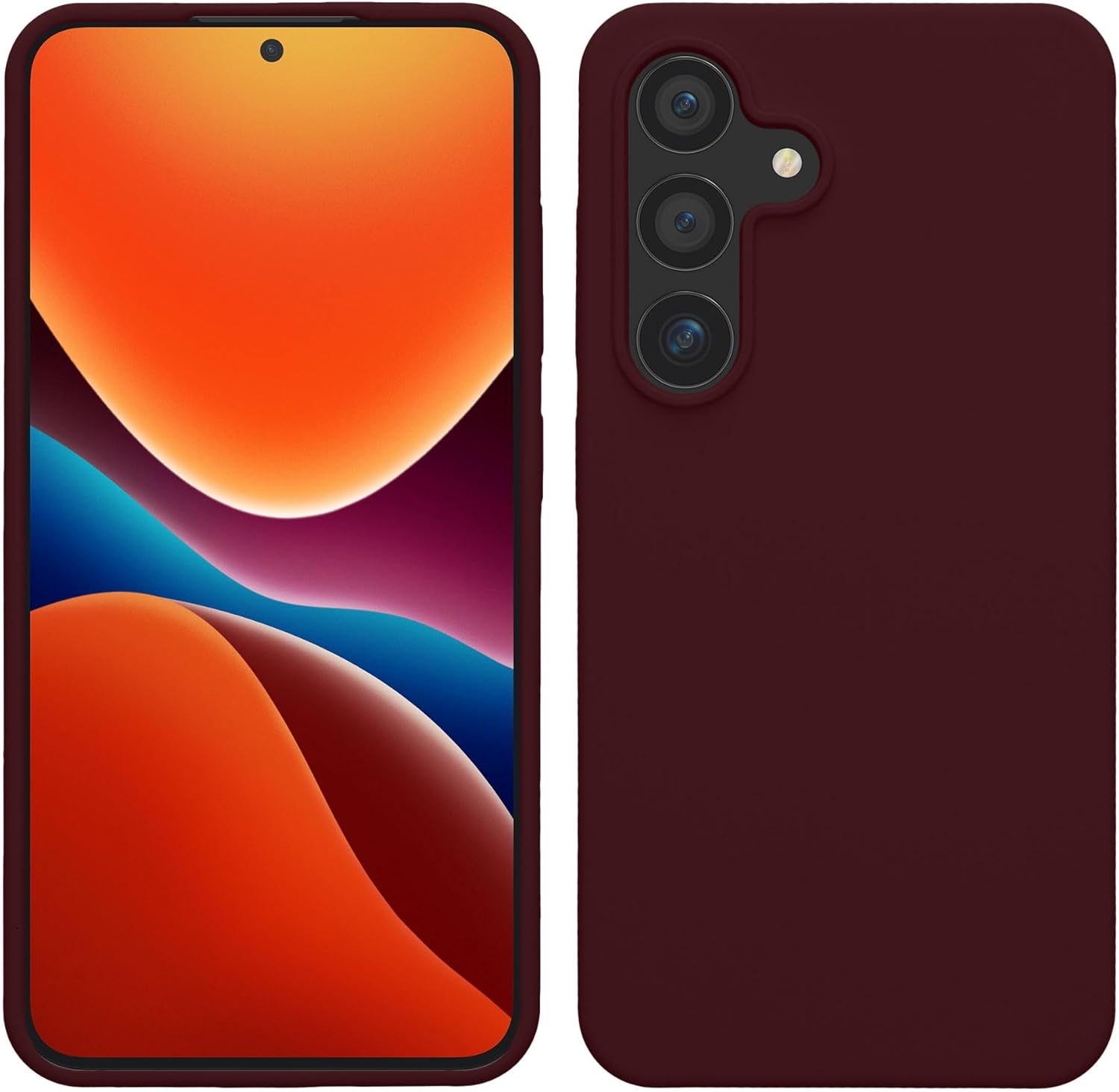 KW Samsung Galaxy S24 Θήκη Σιλικόνης Rubberized TPU - Bordeaux Purple