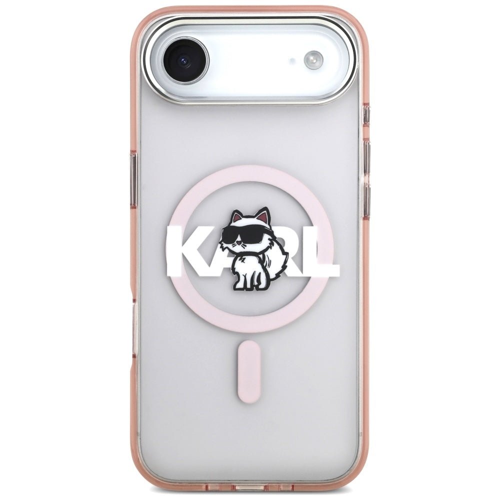 Karl Lagerfeld iPhone Air - IML Choupette Sketch Logo MagSafe - Σκληρή Θήκη με Πλαίσιο Σιλικόνης - Pink - KLHMP17MHGCHGKBP