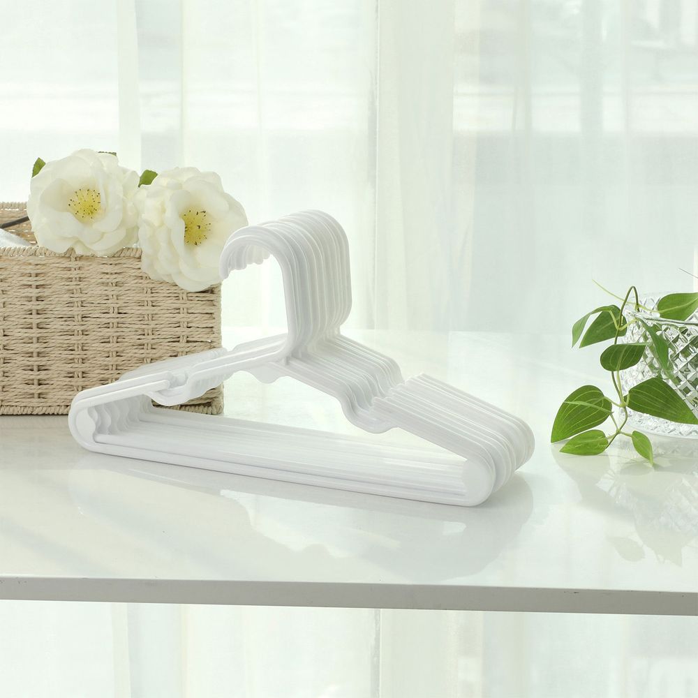 Songmics Σετ με 30 Πλαστικές Παιδικές Κρεμάστρες Ρούχων - White - CRP06W-30