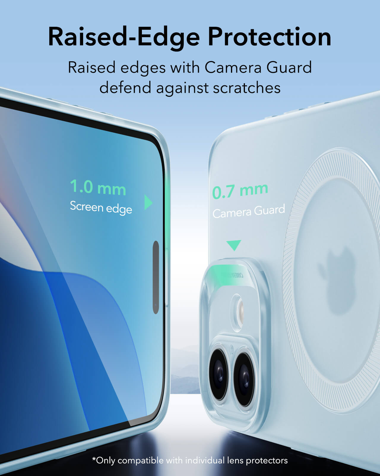 ESR iPhone 16 Zero HaloLock Λεπτή Θήκη Σιλικόνης με MagSafe - Frosted Blue - likebrands.gr