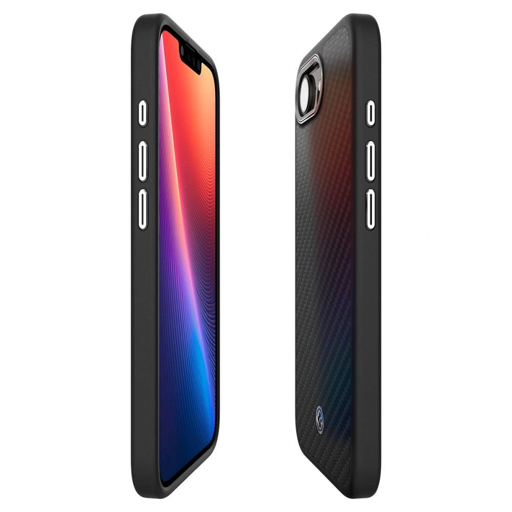 Spigen iPhone 16e Enzo Aramid Mag Σκληρή Θήκη Aramid Fiber με MagSafe - Matte Black