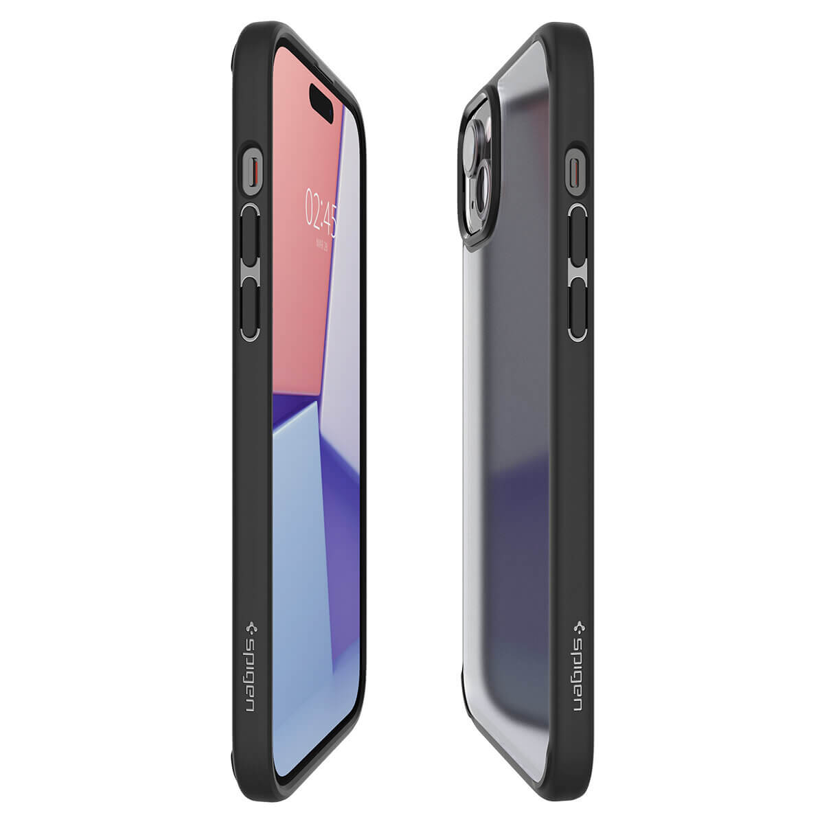 Spigen iPhone 15 Plus Ultra Hybrid Σκληρή Θήκη με Πλαίσιο Σιλικόνης - Frost Black