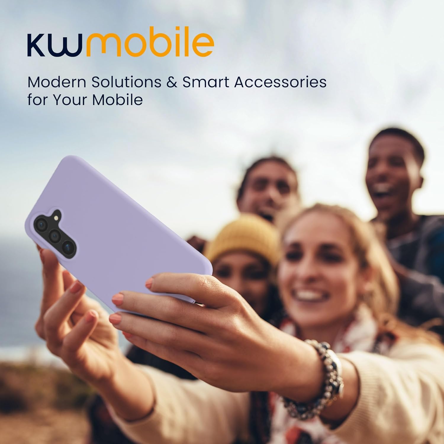 KW Samsung Galaxy S24+ Θήκη Σιλικόνης Rubberized TPU - Lavender