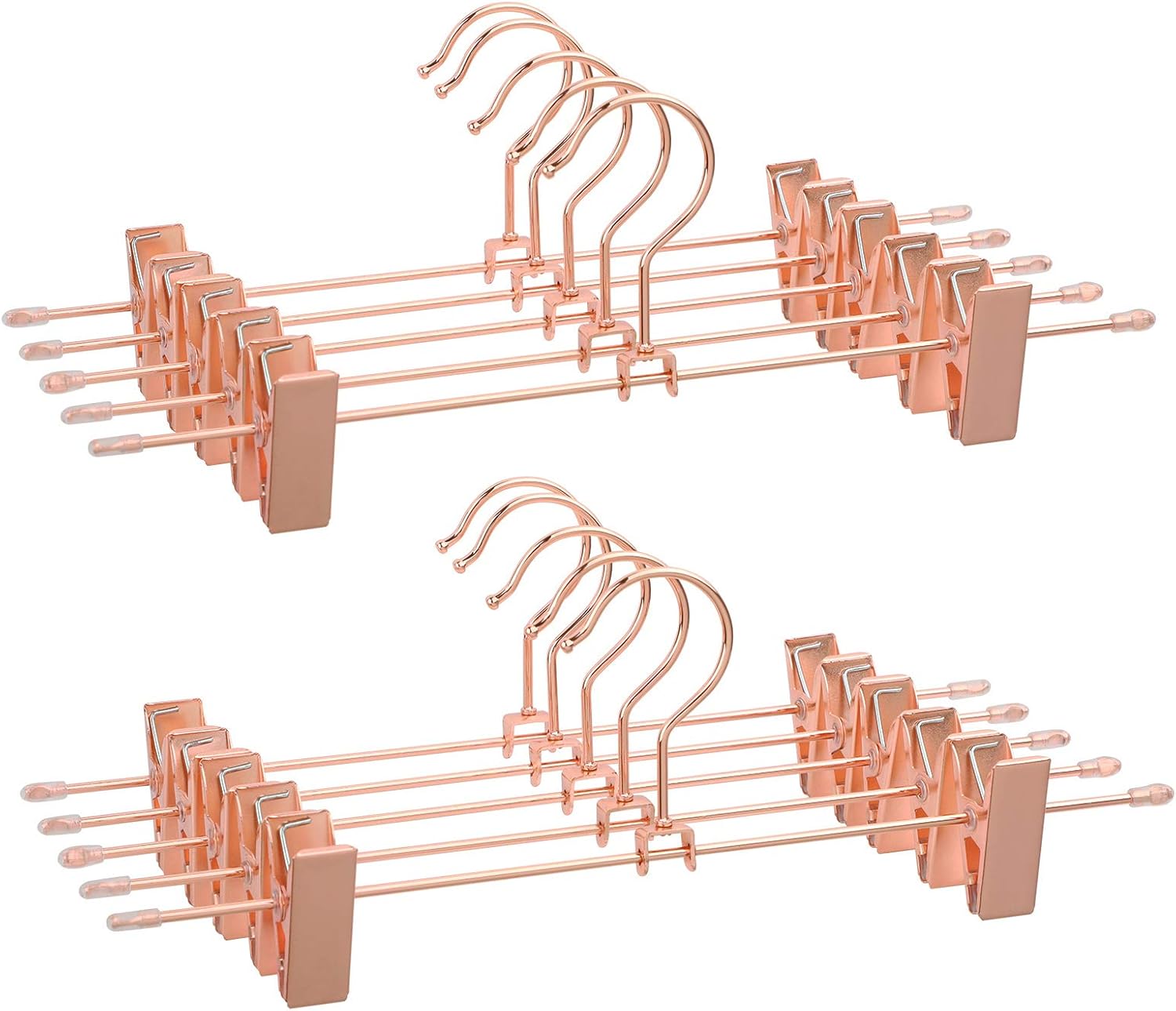 Songmics Σετ με 10 Μεταλλικές Κρεμάστρες Παντελονιών - Rose Gold - CRI46R-10